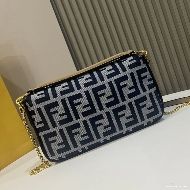 Cheap Baguette In Bag Fendi Mini Motif Black Fabric FF 0723